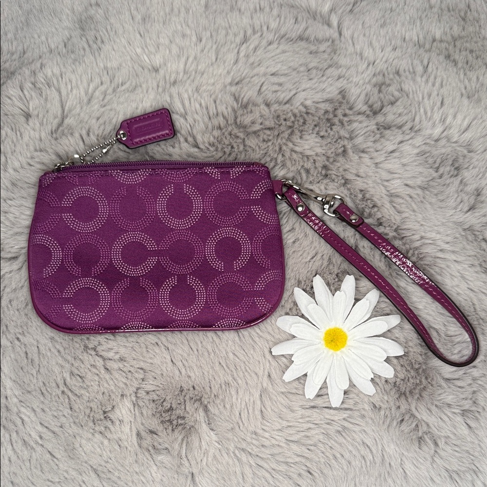 Coach Signature Wristlet Clutch